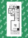 PONTE ALTO新栄 1Kの間取り