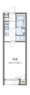 名鉄名古屋本線/前後駅 徒歩5分 2階 築6年 1Kの間取り