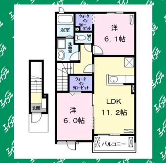 間取図 Ｄｉａ　Ｃｒａｎｅ　ⅢＡ