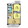 Hanalei 2LDKの間取り