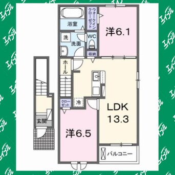 間取図 ジュネス　ＨＡＹＡＫＡＷＡ　Ⅲ