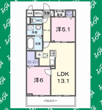 間取図 スイート滝ノ水