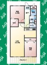 セブンスズキ 2LDKの間取り
