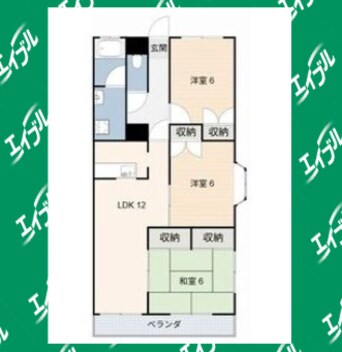 間取図 名鉄三河線/小垣江駅 徒歩8分 1階 築31年
