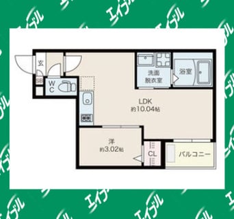 間取図 名古屋臨海高速鉄道<あおなみ線>/稲永駅 徒歩9分 2階 築1年