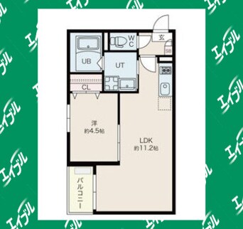 間取図 名古屋臨海高速鉄道<あおなみ線>/荒子川公園駅 徒歩6分 2階 築1年
