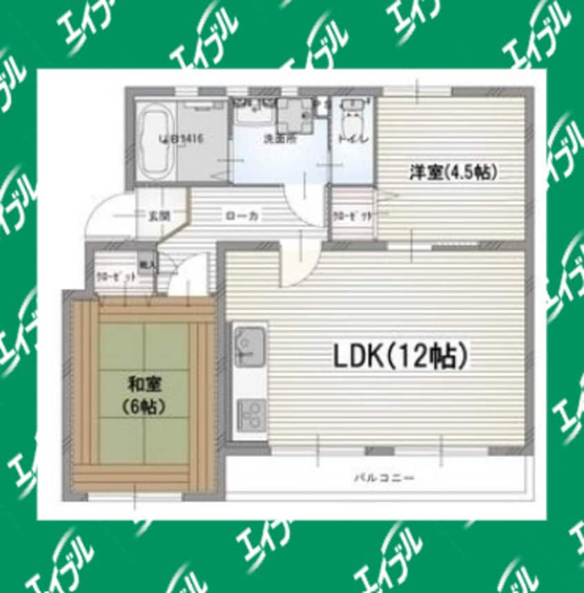 間取図 名鉄名古屋本線/鳴海駅 徒歩18分 1階 築56年