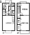 ｸﾚｰﾙ　巽B・C 2LDKの間取り