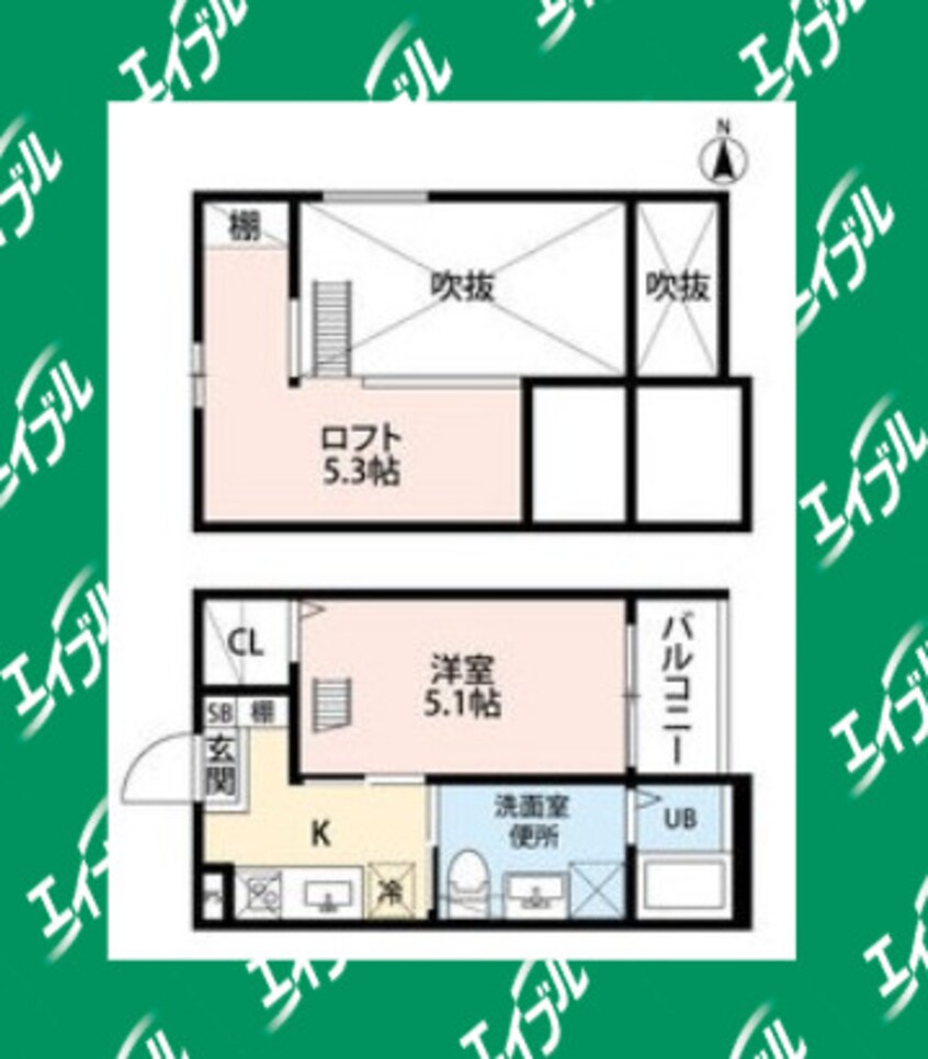 間取図 ヴィレッタ大正町