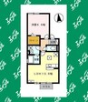 リュミエール追風 1LDKの間取り