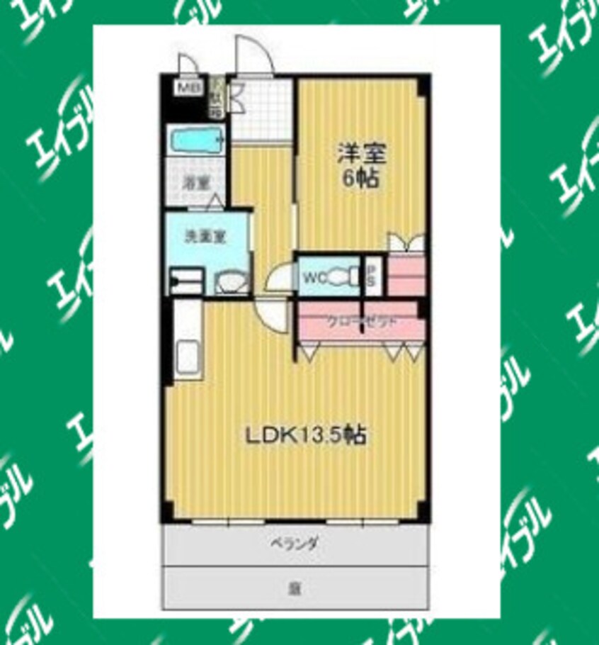 間取図 名鉄名古屋本線/左京山駅 徒歩8分 1階 築27年