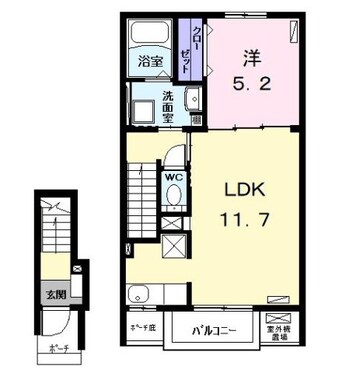 間取図 カーサ　フィオーレ　十王