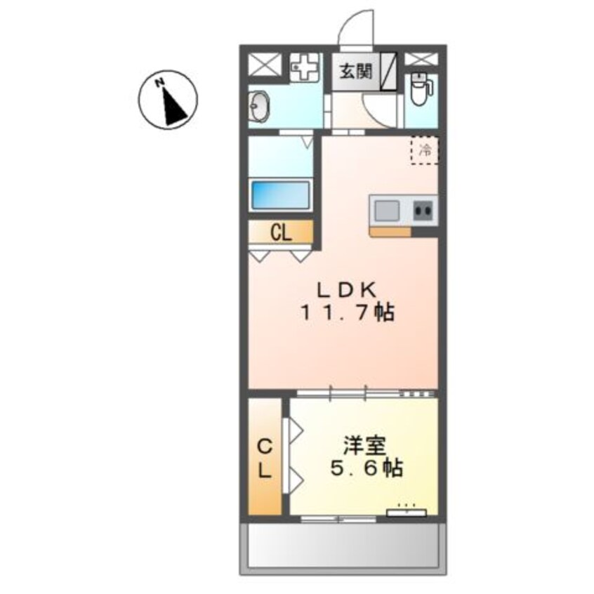 間取図 ウエストウイング６