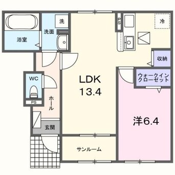 間取図 パーシモンⅠ