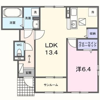 間取図 パーシモンⅠ