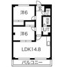 名鉄名古屋本線/有松駅 徒歩17分 1階 築22年 2LDKの間取り