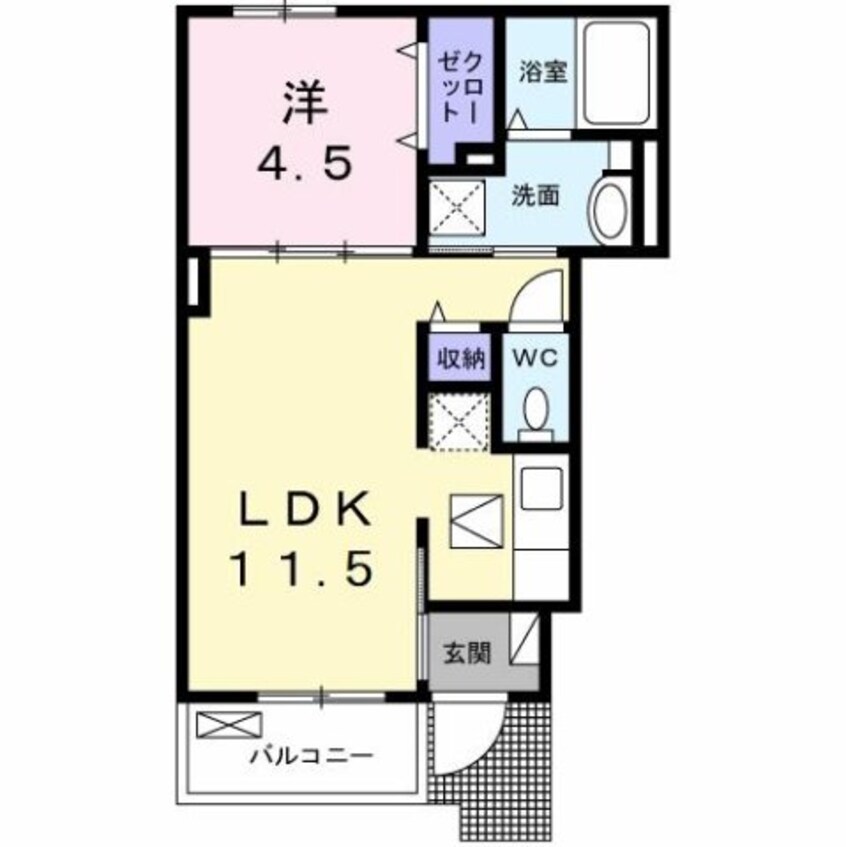 間取図 パーシモンⅡ