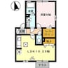 パークハイム柊山 1LDKの間取り