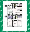 名鉄常滑線・空港線/長浦駅 徒歩4分 1-2階 築10年 4LDKの間取り