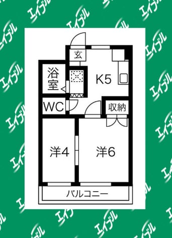 間取図 コーポ川原