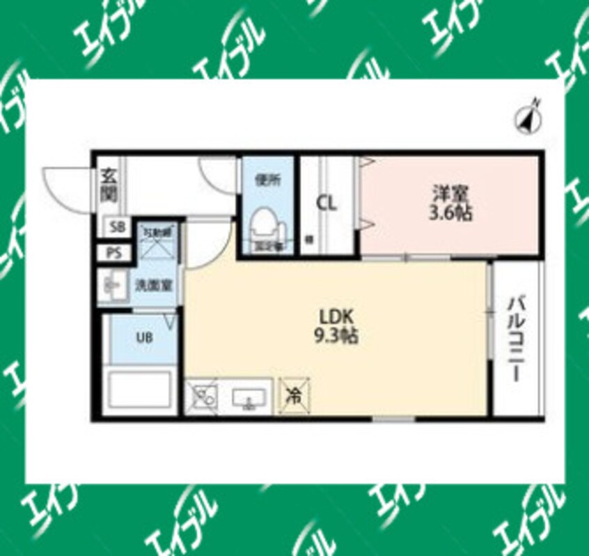 間取図 名鉄名古屋本線/本笠寺駅 徒歩4分 2階 築6年
