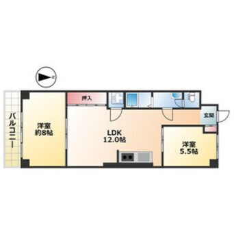 間取図 シーズンコート本陣通