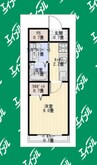 Gracia名駅 1Kの間取り