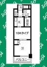 コアレジデンス 1DKの間取り