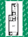 A la del ciero I 1Kの間取り
