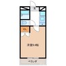 ラ・シュシュ 1Kの間取り
