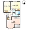 クレア雅（ＣＲＥＡ雅） 2LDKの間取り