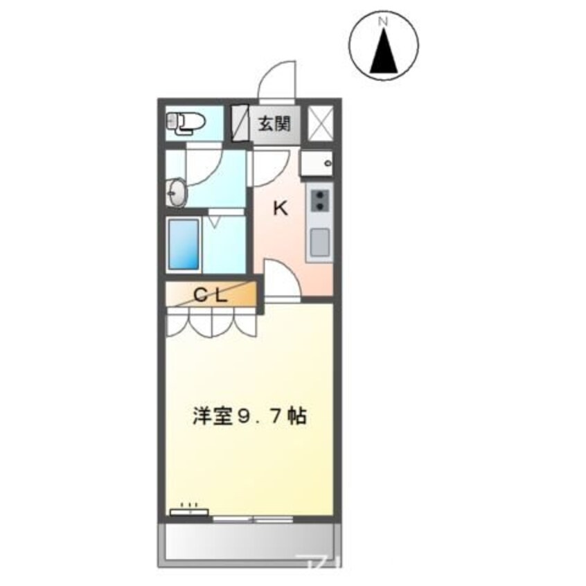 間取図 グリーン　ヒルズ　Ｂ