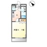 サンクチュアリ 1Kの間取り