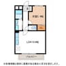 シェルヴェール 1LDKの間取り