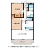 ハートフルマンション ステラ 2LDKの間取り