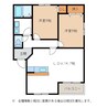 パークメゾン加茂川 2LDKの間取り