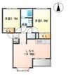 セント・アンドリュース 2LDKの間取り