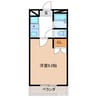 レトワール 1Kの間取り