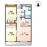 アクエリア（Ａｑｕａｒｉａ） 2LDKの間取り