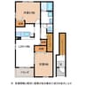 太多線/可児駅 徒歩20分 2階 築19年 2LDKの間取り