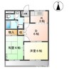 クレストール 2DKの間取り
