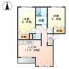 プレ　ステージ 2LDKの間取り
