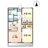 サンコーポ　塩河　Ａ 2LDKの間取り