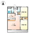 サンタ　プレイス（Ｓａｎｔａ　Ｐｌａｃｅ） 2LDKの間取り