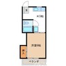 メゾンカトー 1Kの間取り