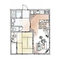 ニューハイツ美濃の間取図