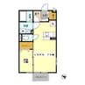 フローラルアベニュー 1LDKの間取り