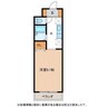 シャトーふじや 1Kの間取り