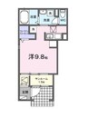 アクート　Ａ 1Rの間取り