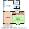 ハイツリバティー 2DKの間取り